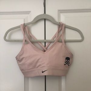 Nike SoulCycle pink sports bra